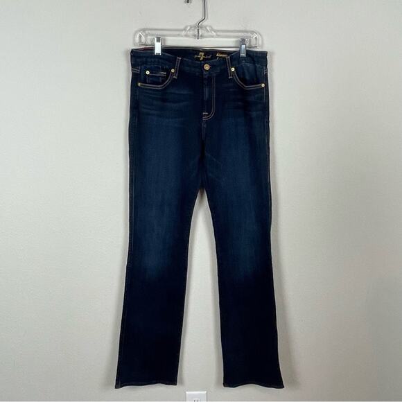 7 For All Mankind Denim - 7 for all Mankind Blue Denim Kimmie Bootcut Jeans 32